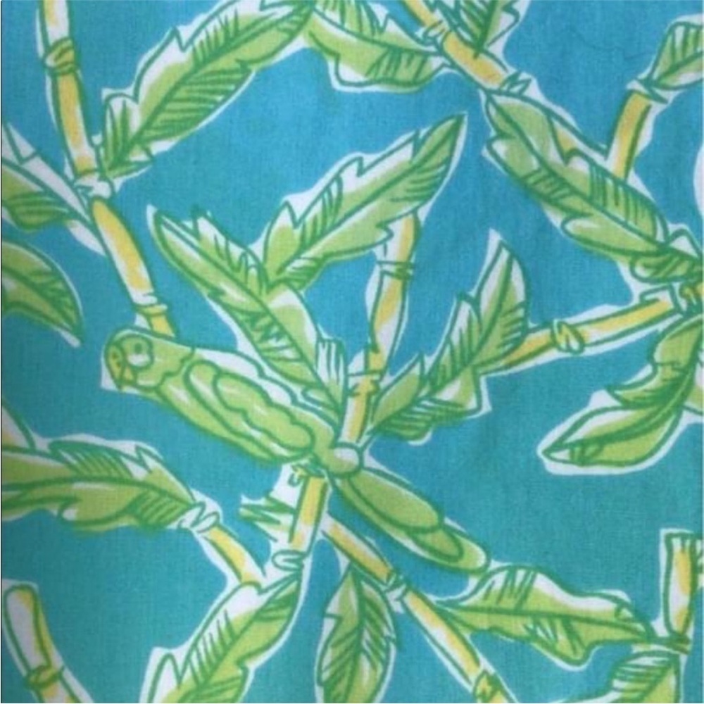 Lilly Pulitzer White Label Bamboo Print Capri Pants Size 6 - Picture 3 of 10